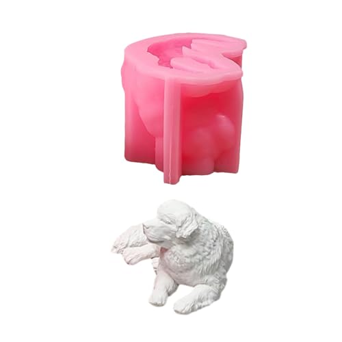 Silikonformen mit 3D-Hundestatue für Seife, Heimdekoration, Fondant, Silikonformen, Zement, Gips, Silikonformen von Kalttoy