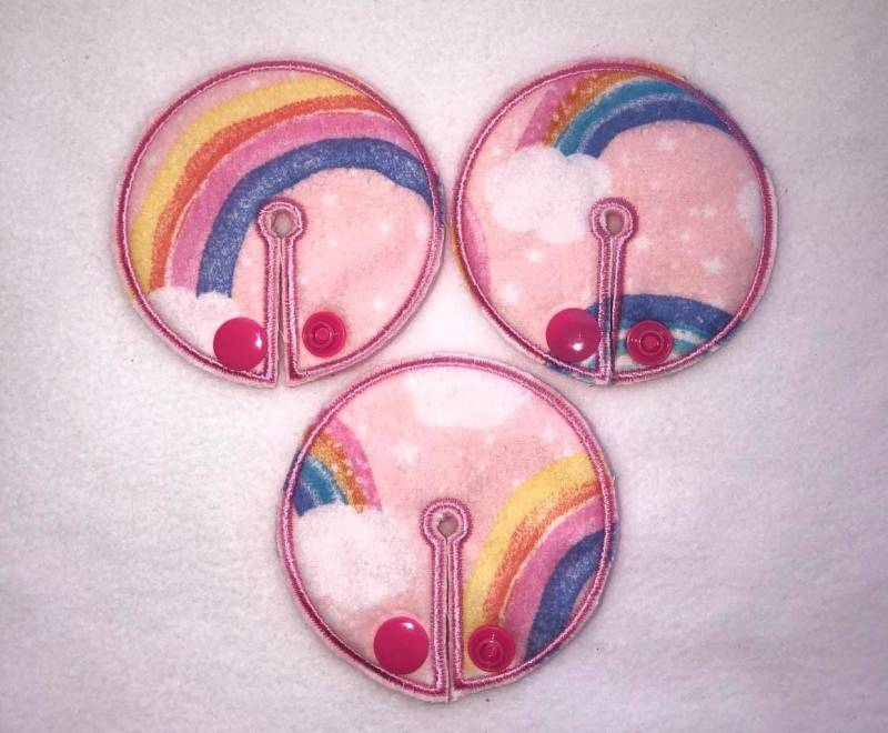 3Er Pack Regenbogenfarbene Gtubepads Für Sonde Bellybutton von KangaRootique