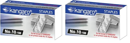 Kangaro 10-1M Heftklammern Nr. 10, 1000 Stück K-7510028 (Packung mit 2) von Kangaro