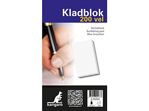 Notizblock Kangaro 11,5 x 19,8cm ±200 Blatt mit Deckblatt von Kangaro