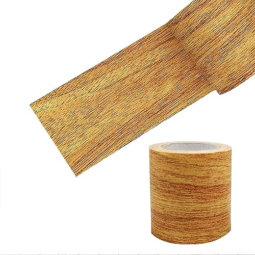 Kanyka 1 Rolle Klebeband, Kamelholz-Imitat, goldfarben, 8 cm x 4,57 m, Reparaturband in Holzoptik, abnehmbares Klebeband für Türen, Böden, Tische und Stühle. von Kanyka