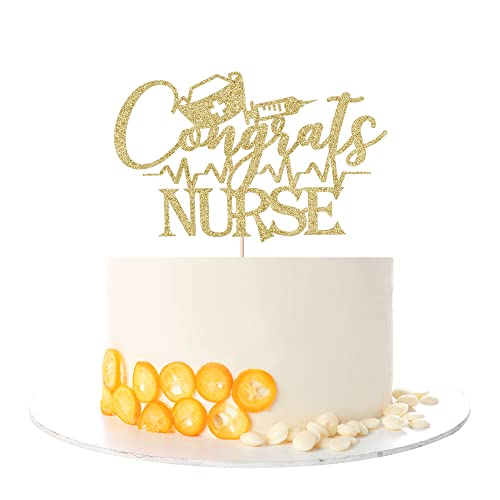 Kaoenla Congrats Nurse Cake Toppers - 2022 Medical Graduation, Nursing Day, Nurses Day Party Cake Decorations von Kaoenla