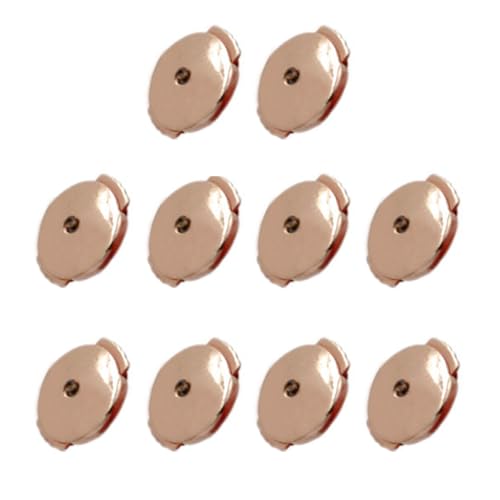 10 Stück Fashion Disc Ear Plugs Praktische Post Connector mit Verriegelung Ohrring Verschlüsse für Ohrstecker von Kaohxzklcn