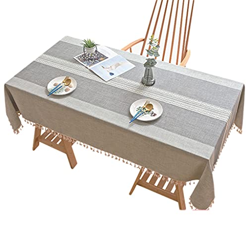 Kaohxzklcn Nordische rechteckige Tischdecke, knitterfrei und lichtbeständig, Couchtischdecke, für drinnen und draußen, Mahlzeiten von Kaohxzklcn
