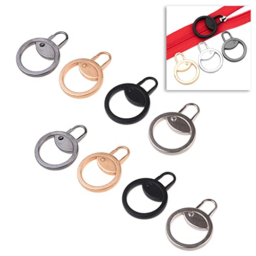 Kare & Kind 12X Zipper Pulls - - Zuglasche mit Karabinerverschluss - - Ersatz für gebrochene oder fehlende Pulls - Für Kleidung, Jacken, Rucksäcke, Taschen, Geldbörsen - DIY, Nähen, Schneidern von Kare & Kind