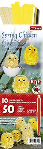 Karen Marie Klip: 3D Spring Chicken Quilling Kit von Karen Marie Klip Papirmuseets By A/S