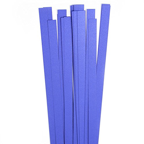 Karen Marie Klip: Quilling Papierstreifen Dark Blue, 10x450mm, 120 g/m2, 30 Streifen von Karen Marie Klip Papirmuseets By A/S