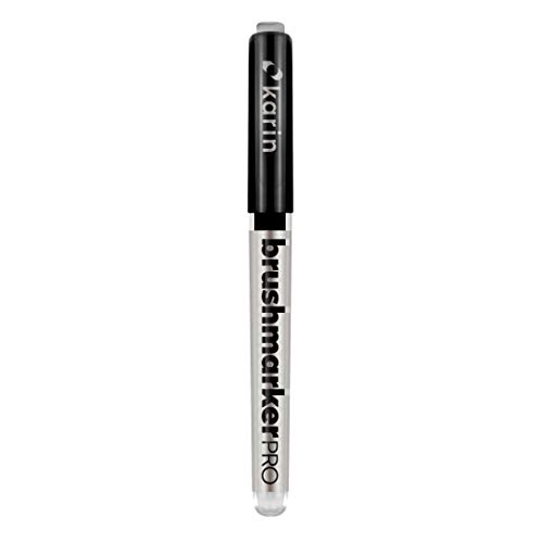 KARIN Brushmarker PRO Auswahl aus 60 Farben + Blender Aquarell, Lettering (030 Black) von Karin