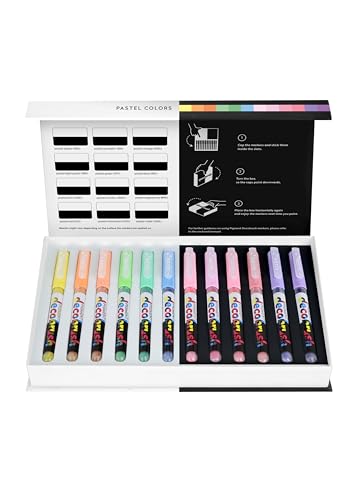 KARIN PIGMENT decobrush Pastel Colors Collection, 29C7, 12 Stück (1er Pack) von Karin