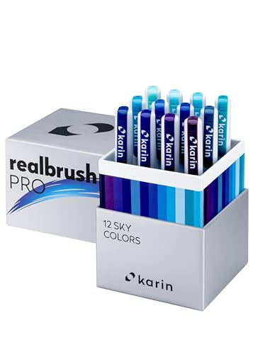 KARIN Realbrush PRO Sky Colors – ein Set mit 12 Pinsel in einem exklusiven und schützenden Etui. von Karin