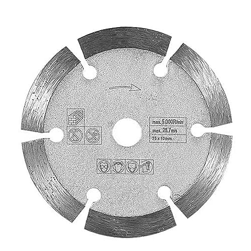 3-Zoll-Dolomit-Schneidmesser, 75 x 1,2 x 10 mm, Schleifscheibe, Winkelschleifer, Sägeblatt zum Schneiden von Fliesen, Keramik, Beton, Marmor von Karlak