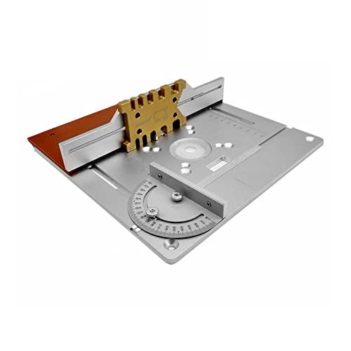 Karlak Set mit 4 Frästisch-Einlegeplatten, Aluminiumlegierung, Holzfräsen, Flip-Board, Trimmmaschine, Gravur, Hilfswerkzeug, Holzbearbeitungsbänke von Karlak