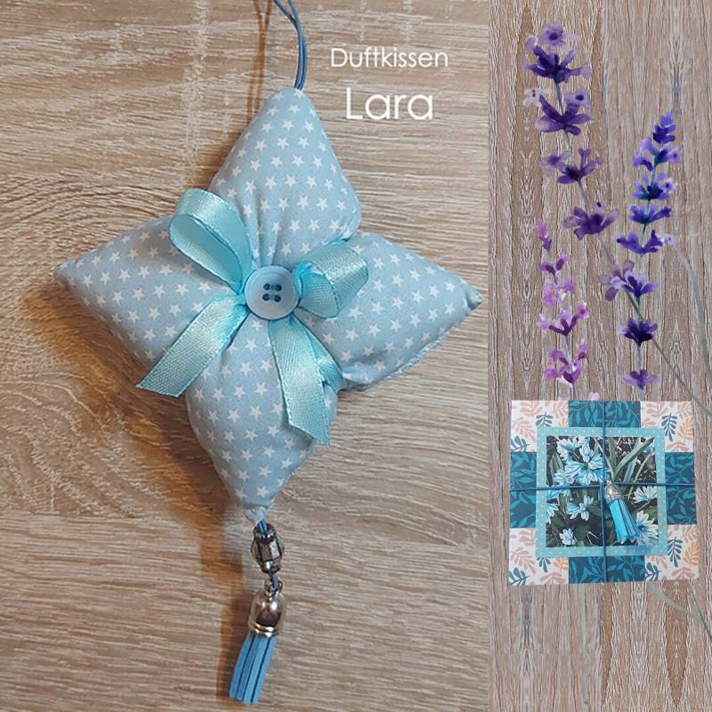 Lavendelkissen | Geschenkbox + Duftkissen Mit Lavendel - Lara Liebevoll Handgemachtes Aromakissen Kleines Geschenk von KarlbergKreativ