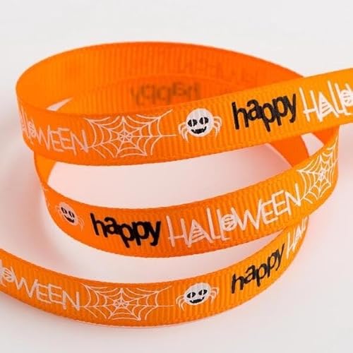 Ripsband "Happy Halloween" von Karma Krafts