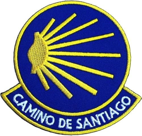 Camino de Santiago Patch (8,9 cm) Saint James Way Spanien bestickt Eisen/Nähen auf Abzeichen DIY spanischen Trek Aufnäher von Karma Patch