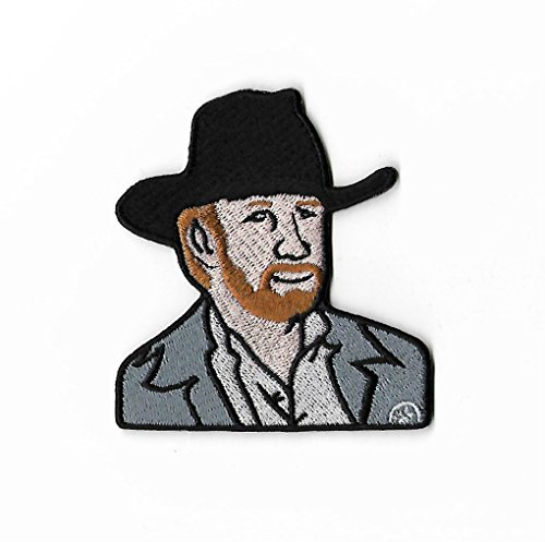 Chuck Norris Aufnäher (7,6 cm) bestickt zum Aufnähen oder Aufbügeln, DIY-Applikation, Blutfaust, Kung Fu Walker, Texas Ranger von Karma Patch