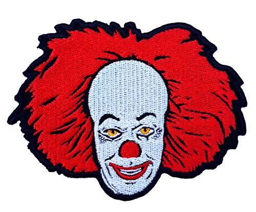 Pennywise The Dancing Clown Patch (9 cm) DIY Embroidered Iron or Sew on Badge Applique IT Horror Movie Souvenir Monster Film Costume von Karma Patch