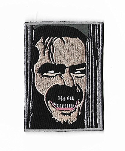 The Shining Patch (8,9 cm), bestickt, zum Aufbügeln, Motiv: Jack Nicholson, Horror-Film, Souvenir, Stanley Kubrick Here's Johnny von Karma Patch