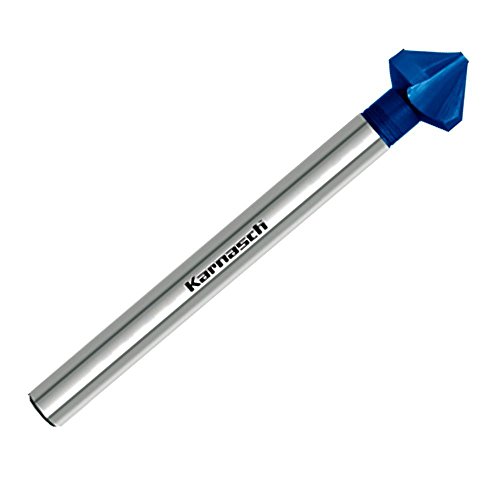 Hauptversand24 Kegelsenker 90°, Senker, CBN geschliffen, HSS-XE Blue-Tec beschichtet extra langer Schaft 3-Flächen-Schaft, DIN 335, Ø d=6,3mm von Karnasch