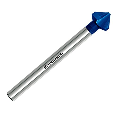 Hauptversand24 Kegelsenker 90°, Senker, CBN geschliffen, HSS-XE Blue-Tec beschichtet langer Schaft 3-Flächen-Schaft, DIN 335, Ø d=6,3mm von Karnasch