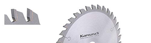 KARNASCH 111400140010 Kreissägeblatt aus Hartmetall, Hand- und Lamello-Kreissäge, Durchmesser 140 mm, Stärke 2,6/1,6 mm, Borrir, Zähne 12 WZ von Karnasch