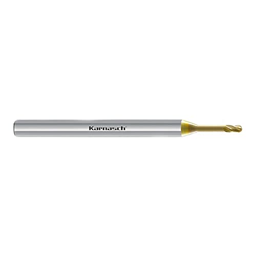 Karnasch 31686804000806 Fräser aus Hartmetall mit 4 Lippen, Speichen und sphärisch, Kobalt Chrom Titan, Titanlegierung, 4,0 mm Schnittdurchmesser, 8 mm Länge, 6 mm von Karnasch