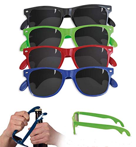 KarnevalsTeufel.de Party-Brille, Öffner-Brille, Spass-Brille, farblich Sortiert (Schwarz) von KarnevalsTeufel.de