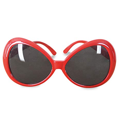 KarnevalsTeufel Käfer-Brille, rot, Sonnenbrille, Marienkäfer, Karneval, Mottoparty von KarnevalsTeufel.de