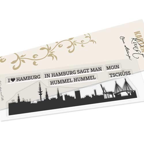 Karten-Kunst Clear Stamps KK-0145 Stempel Skyline Hamburg Silikonstempel von Karten-Kunst