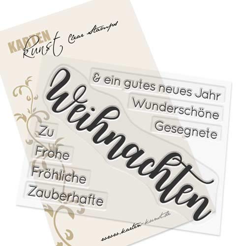 Karten-Kunst Clear Stamps KK-0176 Stempel Riesige Wünsche Weihnachten Silikonstempel von Karten-Kunst