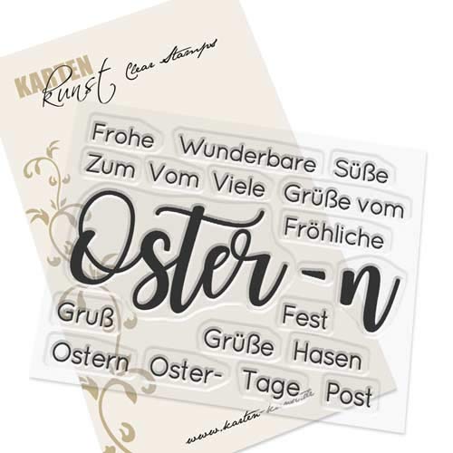 Karten-Kunst Clear Stamps KK-0180 Stempel Riesige Wünsche Ostern Silikonstempel von Karten-Kunst