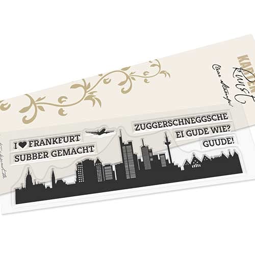 Karten-Kunst Clear Stamps KK-0183 Stempel Skyline Frankfurt Silikonstempel von Karten-Kunst