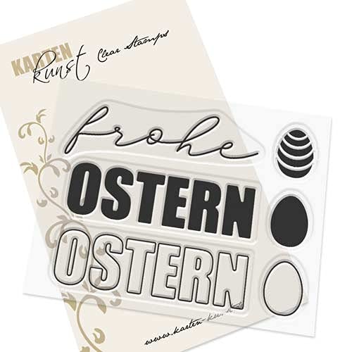 Karten-Kunst Clear Stamps KK-0184 Stempel Mega Ostern Silikonstempel von Karten-Kunst