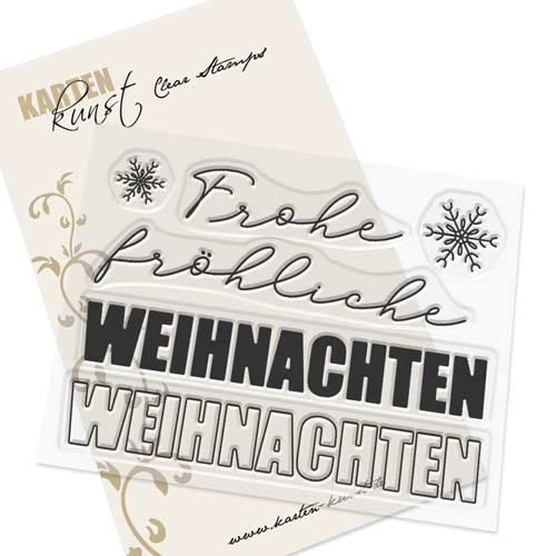 Karten-Kunst Clear Stamps KK-0198 Stempel Mega Weihnachten Silikonstempel von Karten-Kunst