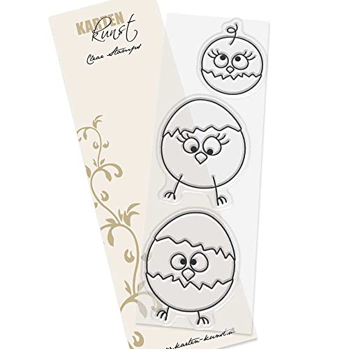 Karten-Kunst Clear Stamps KK-0210 Stempel Kükenfamilie Egg People Silikonstempel von Karten-Kunst