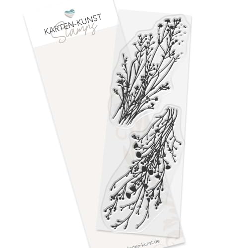 Stempel Zweige Pflanzen Clear Stamps Delicate Plants Karten-Kunst KK-0263 Motiv-Stempel Äste, Sträucher & Blätter von Karten-Kunst