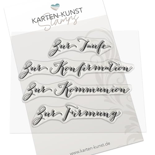 Karten-Kunst Clear Stamp-Set Stempel-Gummi Große Worte Christlich von Karten-Kunst