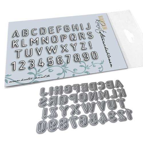 Karten-Kunst Stanzschablone kk-D063 Stanze Stencil Alphabet Schneideschablone Karten-Kunst Stanzschablone kk-D063 Stanze Stencil Alphabet Schneideschablone von Kartenkunst