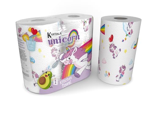 Karitka Unicorn Hauspapier, 2 x 70 cm, 2-lagig von Kartika