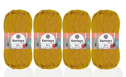 Kartopu K1321 Garn Nr. 1, 100 g, Lauflänge 160 m, Senf von Kartopu