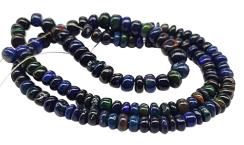 AAA blaue äthiopische Feueropal-Perlen, 5 mm, 40,6 cm Strang für Schmuckherstellung, Kunst, Geschenk für sie, Geschenk für Mama. von Kashish Gems & Jewels