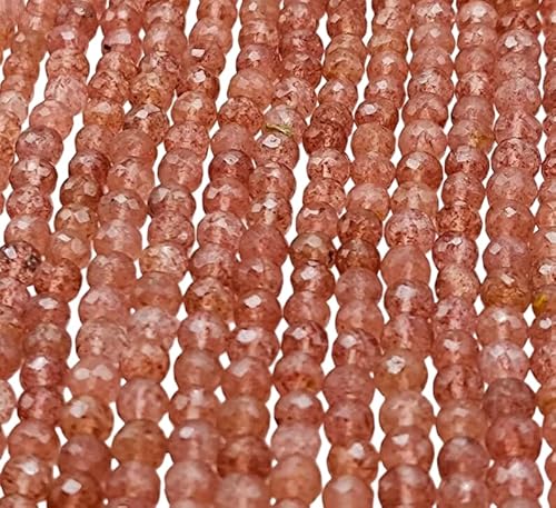 Natürliche rote Erdbeerquarz-Wassermelonen-Perlen, Rondelle, 5,60 x 5 mm, Edelstein zur Schmuckherstellung, Geschenk für sie, Mutter von Kashish Gems & Jewels