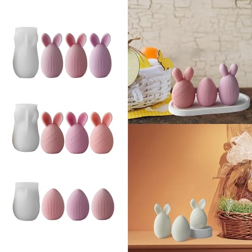 Silikonformen Gießformen Ostern Silikonform Ostern Hase Frühling Gießform Silikon Giessformen Raysin Silikonform Osterhase Silikonform Oster Kerzen Hase Formen für Gips Gießen (D6) von Kashyke