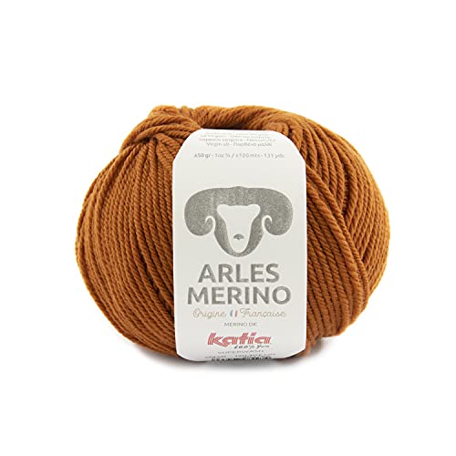 Katia Arles Merino Farbe 55 naranja, Merinowolle mulesingfrei aus Frankreich, zum Stricken oder Häkeln von theofeel