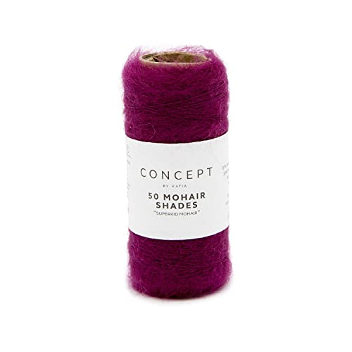 Concept Katia 20g SuperKid Mohair - Farbe: 39 - perlbrombeer - einem Premium-Garn in 50 fantastischen Farben von Katia