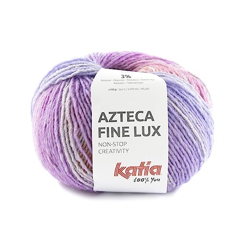 Katia Azteca Fine Lux - Farbe: Rosas/Azules/Turquesas (412) - 100 g/ca. 270 m Wolle von Katia