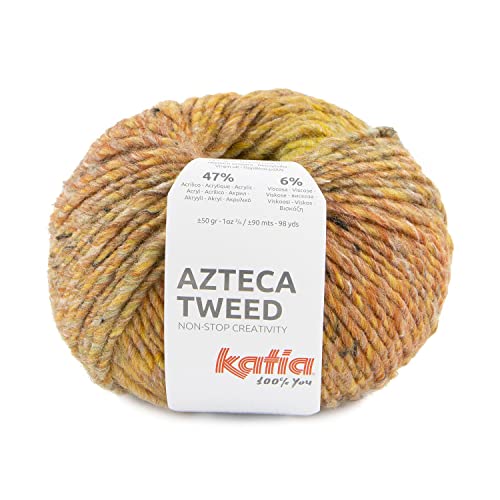 Katia Azteca Tweed - Farbe: Tostados/Pistacho (305) - 50 g/ca. 90 m Wolle von Katia