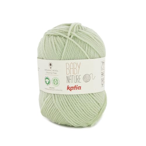 Katia Baby Nature - Farbe: Verde Blanquecino (126) - 25 g/ca. 110 m Wolle von Katia