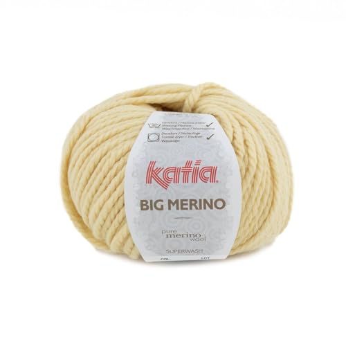 Katia Big Merino - Farbe: Crema (51) - 100 g / ca. 80 m Wolle von Katia