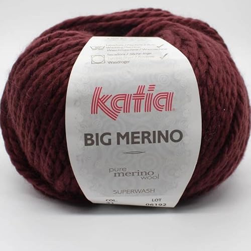 Katia Big Merino - Farbe: Granate (41) - 100 g / ca. 80 m Wolle von Katia